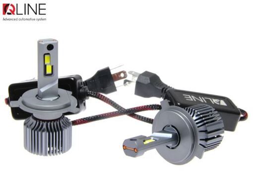 Лампы светодиодные QLine Ultra +200% 55W H4 6000K (2шт.) 12V УЦЕНКА2