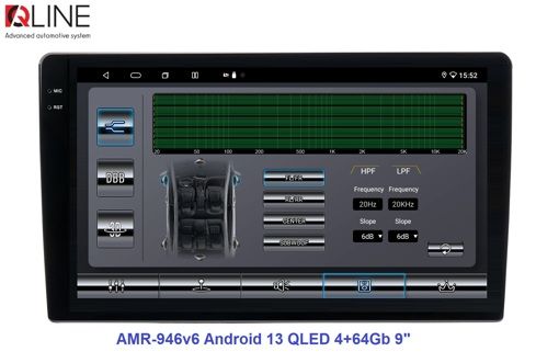 Мультимедийный центр Qline AMR-946v6 Android 13 QLED 4+64Gb 9&quot;