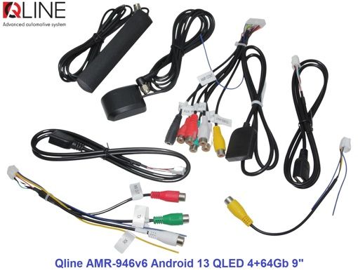 Мультимедийный центр Qline AMR-946v6 Android 13 QLED 4+64Gb 9&quot;
