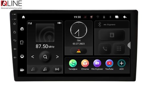 Мультимедийный центр Qline AMR-106128Р11PRO Android 10 6/128  10' УЦЕНКА