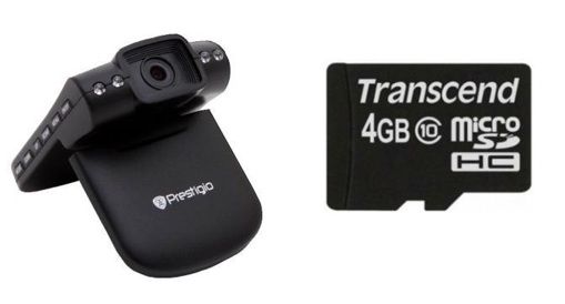 Відеореєстратор Prestigio DVR 720 HD + карта SD 4 GB клас 4