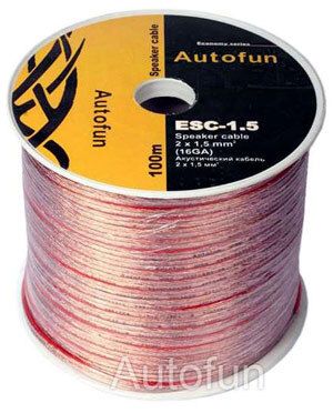Кабель акустический Autofun ESC-1.5 Economy (1м)