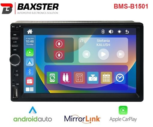Мультимедиа 2-DIN Baxster BMS-B1501 Carply/AndroidAuto