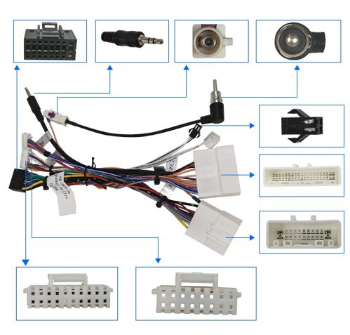 Комплект дротів для магнітол 16PIN CraftAudio CB-629 RENAULT CLIO 16+