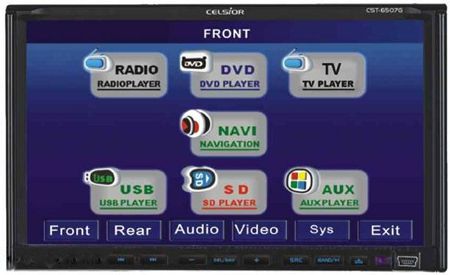 2-DIN DVD Монітор Celsior CST-6507G (без карт)