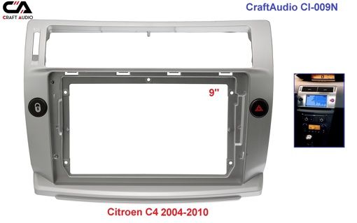 Рамка переходная CraftAudio СI-009N Citroen C4 04-10 9&quot;