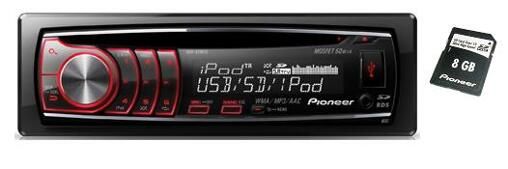 CD/MP3-ресивер Pioneer DEH-6300SD + SD картка 8Gb