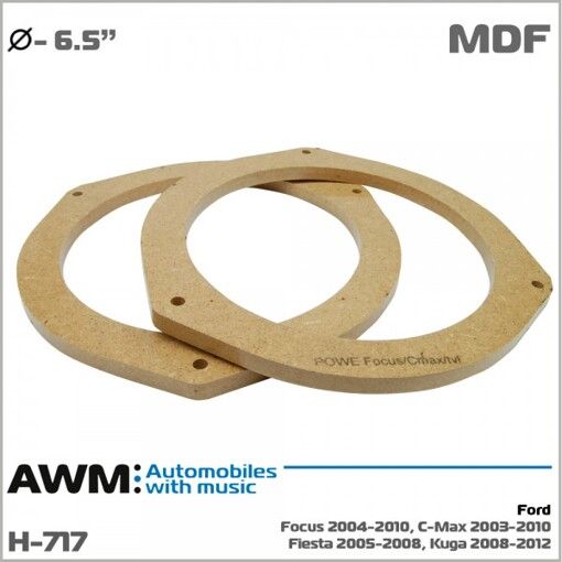 Проставки під динаміки AWM H-717 165мм (МДФ) Ford C-Max, Ford Focus 2005-&gt;