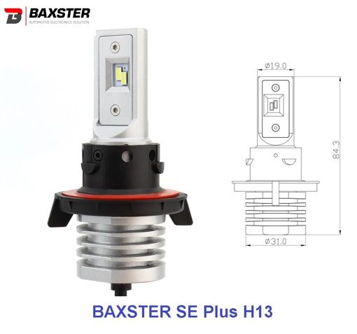 Лампы светодиодные Baxster SE Plus H13 6000K (2шт) УЦЕНКА