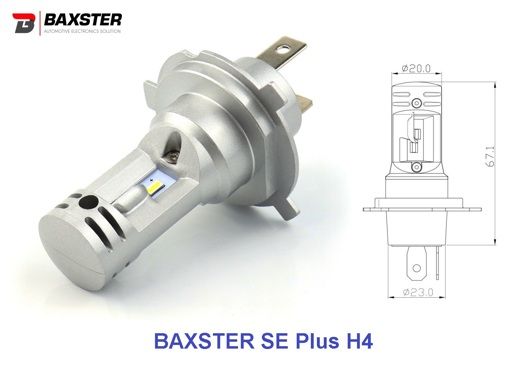 Світлодіодні лампи Baxster SE Plus H4 H/L 6000K (2шт)