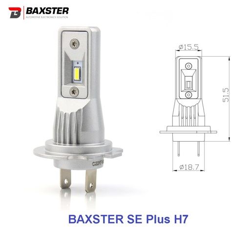 Лампы светодиодные Baxster SE Plus H7 6000K (2шт)