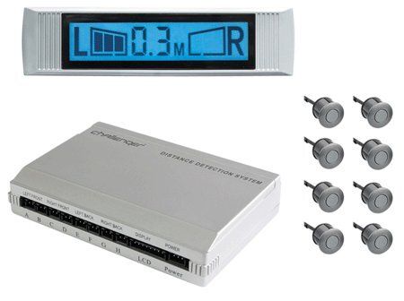 Парктронік Challenger PM-V8 срібло (вузький)