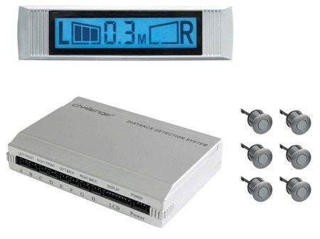 Парктроник Challenger PM-V6 серебро (узкий)