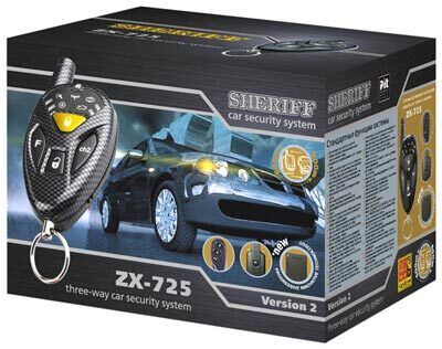 Автосигналізація Sheriff ZX-725 ver.2 із сиреною