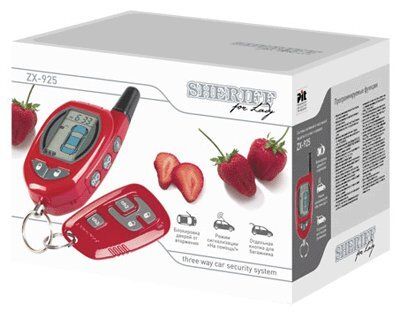Автосигналізація Sheriff ZX-925 V2A (червоний) із сиреною