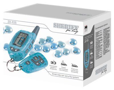 Автосигнализация Sheriff ZX-925 V2C (синий) с сиреной