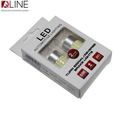 Габарити LED Qline 7440 (W21W) White CANBUS (2шт)