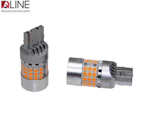 Габарити LED Qline 7440 (W21W) Amber CANBUS (2шт)