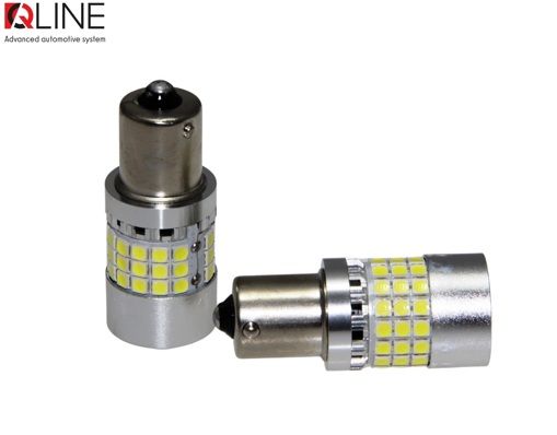 Габариты LED Qline 1156 (P21W) White CANBUS BA15S (2шт)