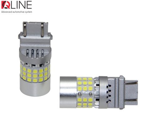 Габарити LED Qline 3157 (P27/7W) White CANBUS (2шт)