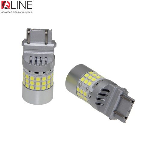 Габарити LED Qline 3157 (P27/7W) White CANBUS (2шт)