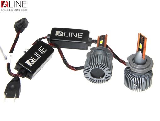Лампы светодиодные QLine Ultra +200% 55W H7 6000K (2шт.) 12V