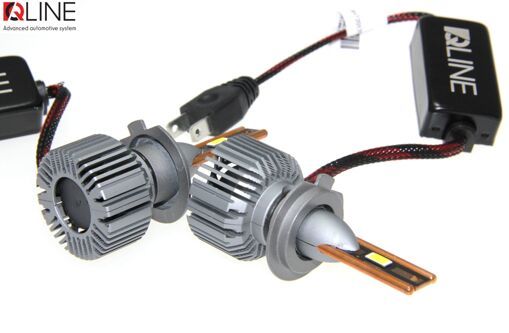 Лампы светодиодные QLine Ultra +200% 55W H7 6000K (2шт.) 12V