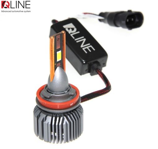 Лампи світлодіодні QLine Ultra +200% 55W H11 6000K 12V УЦІНКА