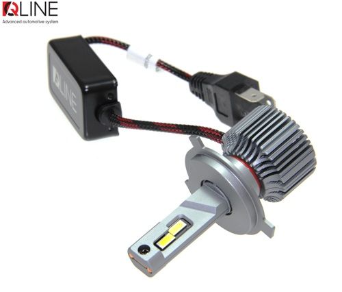 Лампы светодиодные QLine Ultra +200% 55W H4 6000K (2шт.) 12V УЦЕНКА2