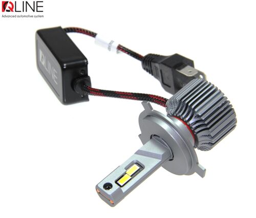 Лампы светодиодные QLine Ultra +200% H4 55W 6000K (2шт.) 12V