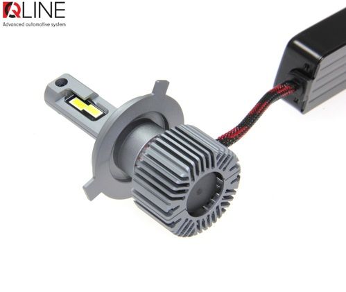 Лампы светодиодные QLine Ultra +200% H4 55W 6000K 12V УЦЕНКА