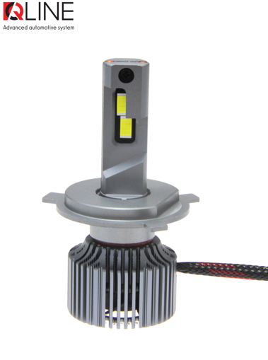 Лампы светодиодные QLine Ultra +200% 55W H4 6000K (2шт.) 24V