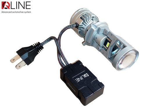 Лампы-линзы светодиодные Qline Alpha H4 Projector 50/70Вт 6000K (2шт)