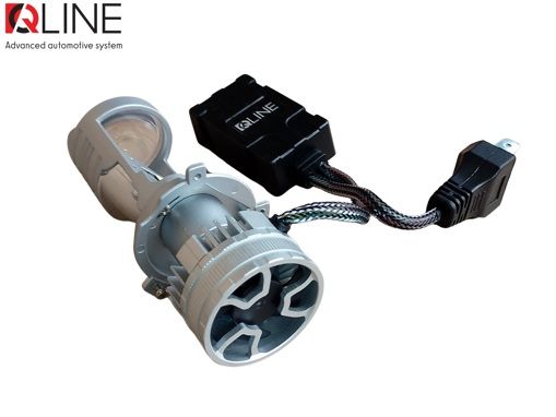 Лампы-линзы светодиодные Qline Alpha H4 Projector 50/70Вт 6000K (2шт)