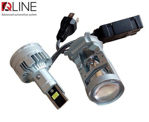 Лампы-линзы светодиодные Qline Alpha H4 Projector 50/70Вт 6000K (2шт)