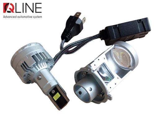 Лампы-линзы светодиодные Qline Alpha H4 Projector 50/70Вт 6000K (2шт)