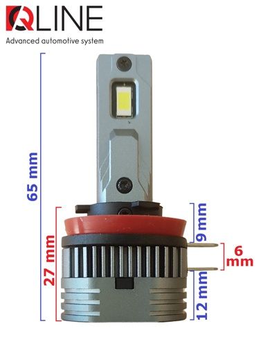 Лампы светодиодные Qline Alpha H11B v3 6000K (2шт)
