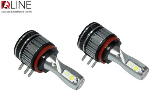 Лампы светодиодные QLine Ultra +200% 55W H15 6000K (2шт.) 12V