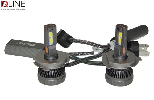 Лампы светодиодные QLine DualVision 65W H4 6000K (2шт.)