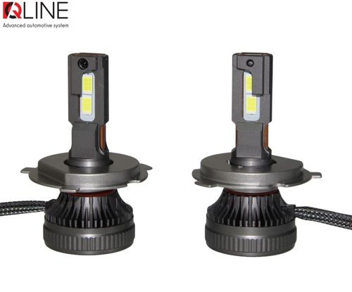 Лампы светодиодные QLine DualVision 65W H4 6000K (2шт.)