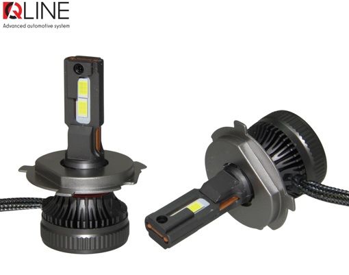 Лампы светодиодные QLine DualVision 65W H4 6000K (2шт.)
