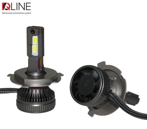 Лампы светодиодные QLine DualVision 65W H4 6000K (2шт.)