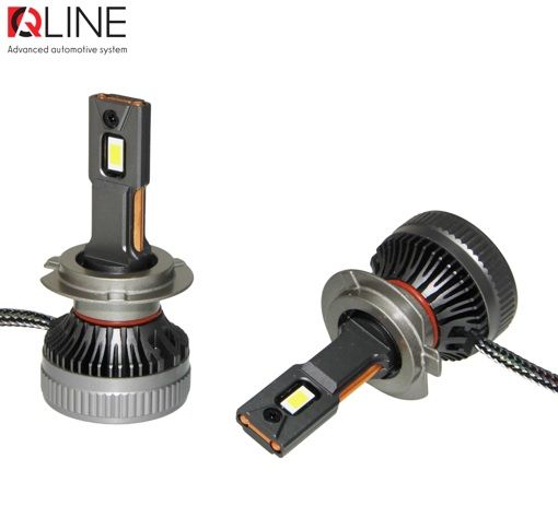 Лампы светодиодные QLine DualVision 65W H7 6000K (2шт.)