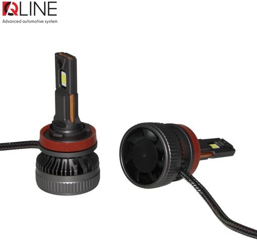 Лампы светодиодные QLine DualVision 65W H11 6000K (2шт.)