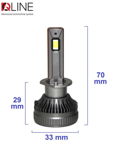 Лампы светодиодные QLine DualVision 65W H1 6000K (2шт.)
