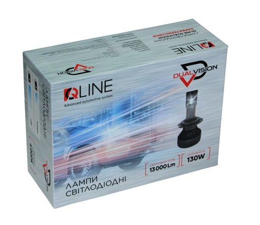 Лампы светодиодные QLine DualVision 65W H11 6000K (2шт.)
