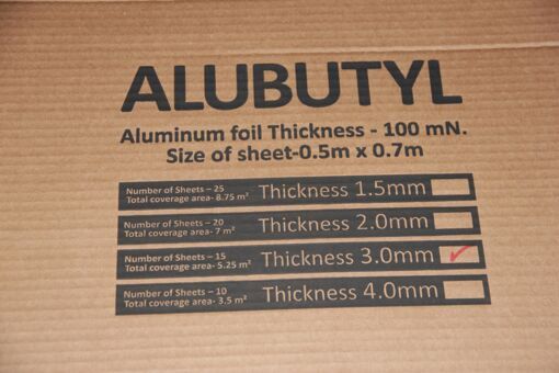 Вібропоглинаючий матеріал Audio-System Alubutyl 3000 v2 3.0 мм (0,7х0,5)