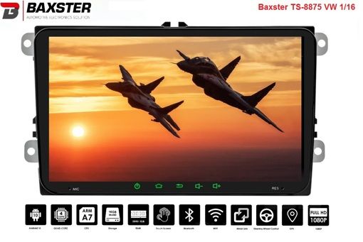 Штатная магнитола Baxster TS-8875 VW universal 1/16