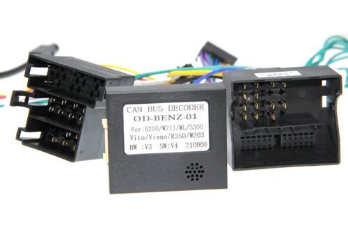Комплект проводов для магнитол 16PIN CraftAudio MERCEDES ISO2/Quadlock OD-bens-01