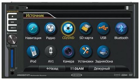 2-DIN DVD Монитор Jensen VM 9424R